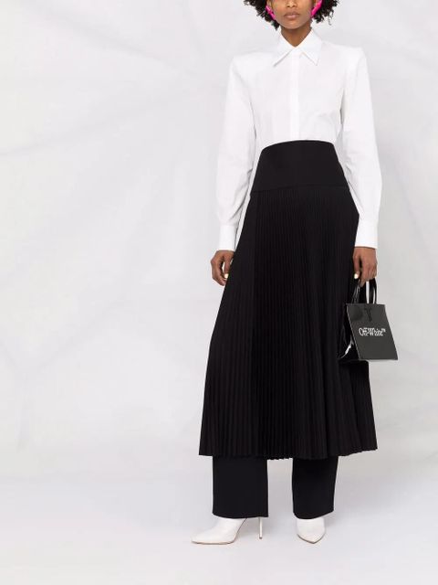 Off-White logo plaque cut-out shirt