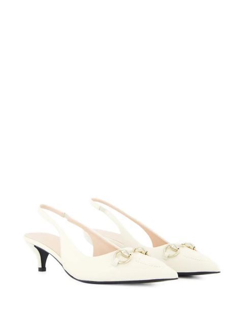 Gucci 45mm slingback kitten-heel pumps - Neutrals - zdjęcie produktu nr 2