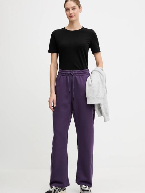 adidas spodnie dresowe adidas x Z.N.E damskie kolor fioletowy gładkie KB9441