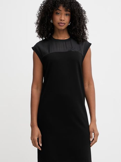 Karl Lagerfeld sukienka z wiskozą - zdjęcie produktu nr 2