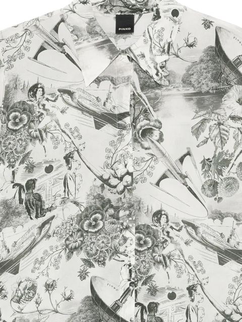 PINKO Anything print shirt - White