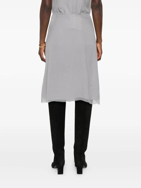 TOTEME slip mini skirt - Grey - zdjęcie produktu nr 2