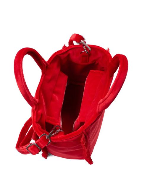 MC2 Saint Barth mini Vanity fringe lettering tote bag - Red