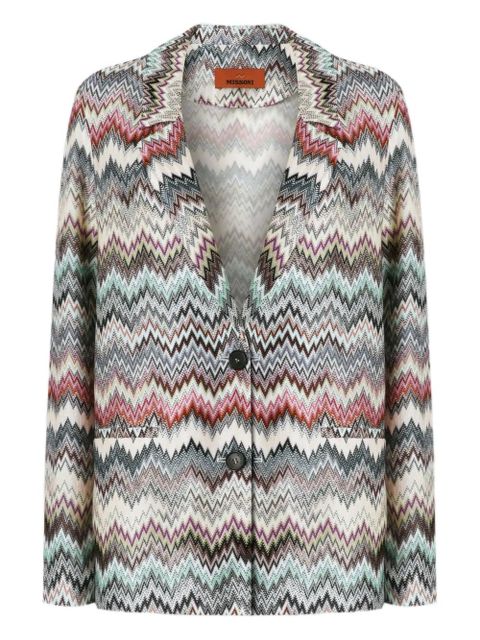 Missoni chevron-pattern blazer - White - zdjęcie produktu nr 1