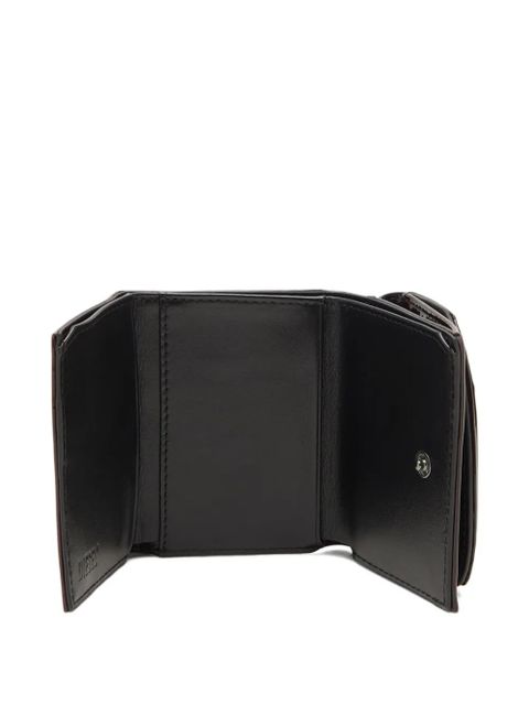 Diesel logo-plaque trifold wallet - Red