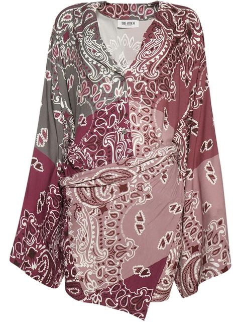 The Attico bandana-print dress - Red - zdjęcie produktu nr 1