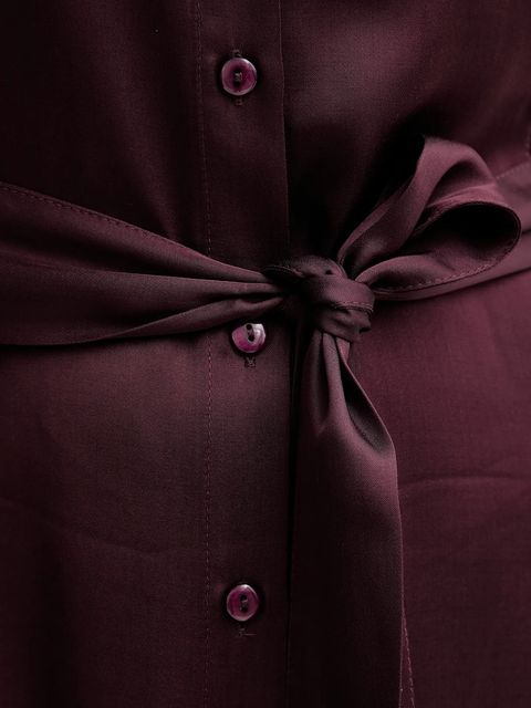 Answear.LAB sukienka kolor bordowy maxi rozkloszowana