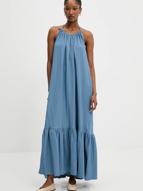 Answear.LAB sukienka kolor niebieski maxi oversize - zdjęcie produktu nr 1