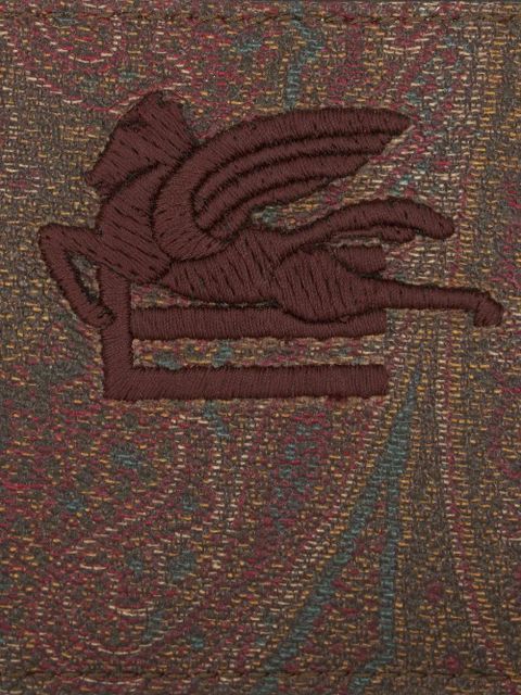 ETRO Pegaso paisley-print wallet - Red