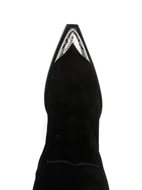 Paris Texas El dorado metal toe 90mm boots - Black