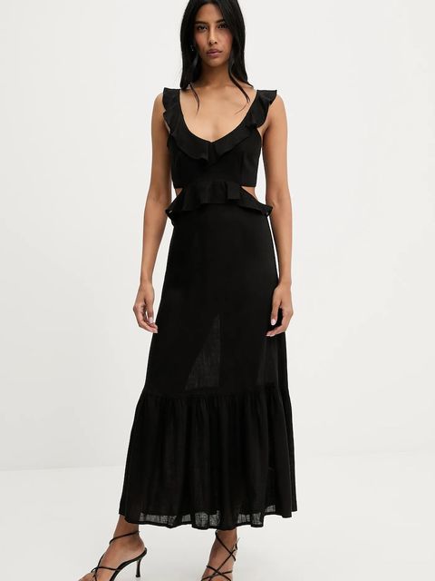 Answear.LAB sukienka z lnem - zdjęcie produktu nr 1