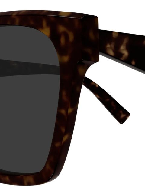 Saint Laurent Eyewear square-frame tortoiseshell sunglasses - Brown