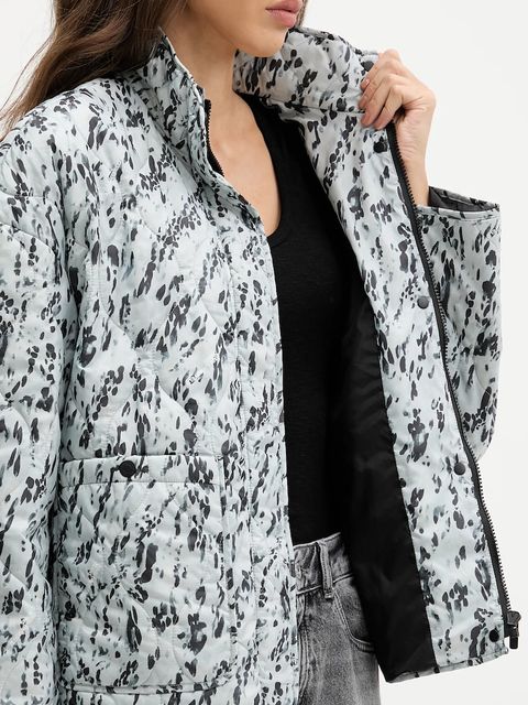 Karl Lagerfeld Jeans kurtka kolor niebieski przejściowa oversize B1W15025