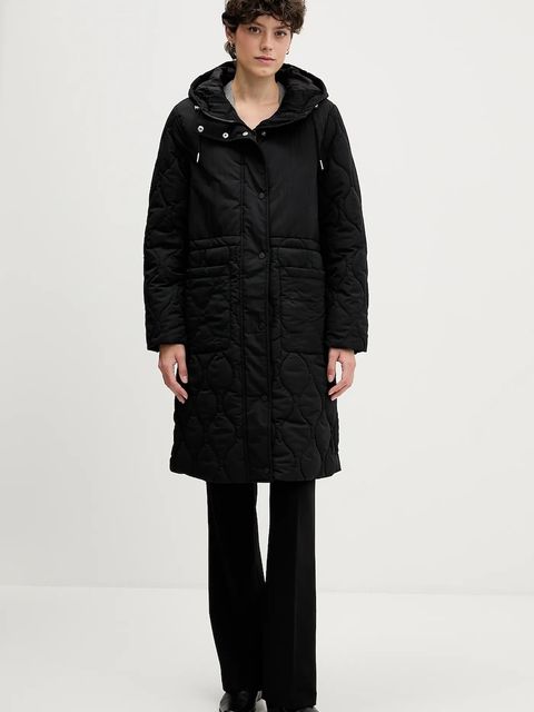 Sisley parka kolor czarny zimowa 2IRZLN063 - zdjęcie produktu nr 1