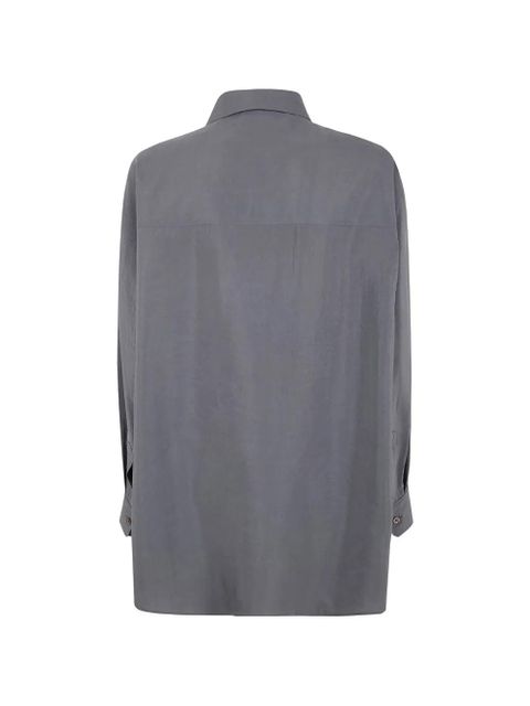 LEMAIRE tie-front shirt - Grey - zdjęcie produktu nr 2