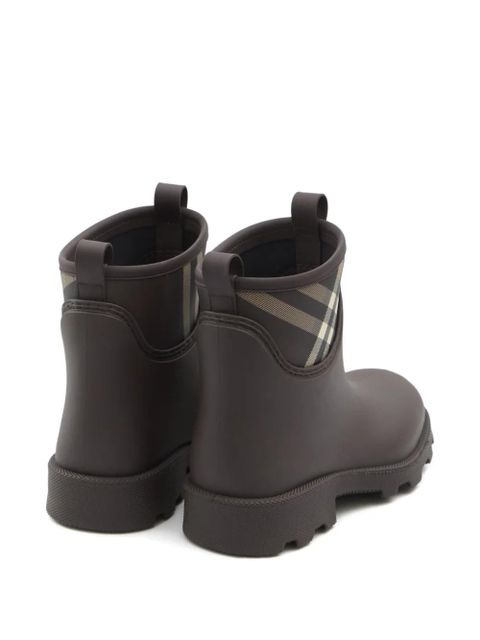 Burberry 35mm check-pattern pull-tabs ankle boots - Brown