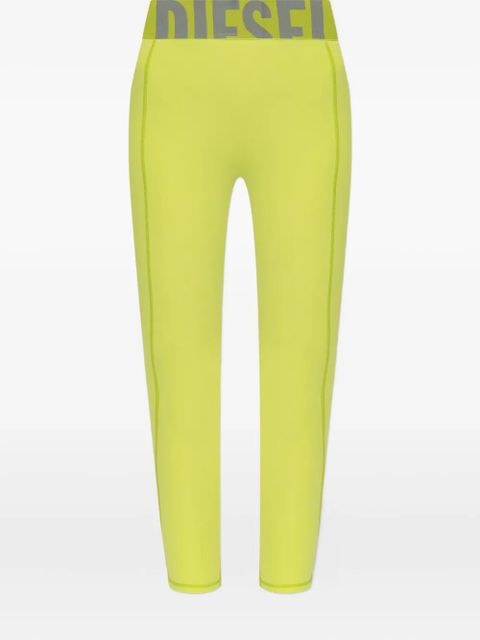 Diesel logo-waistband leggings - Green - zdjęcie produktu nr 1