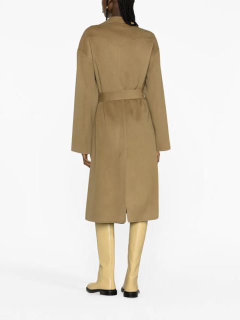 Nanushka belted wool-blend coat - Neutrals - zdjęcie produktu nr 1