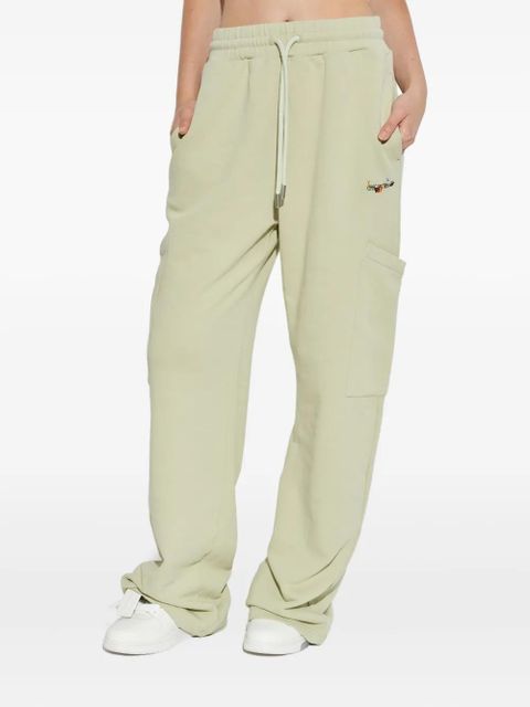 Off-White logo-embroidered cargo pants - Green - zdjęcie produktu nr 2
