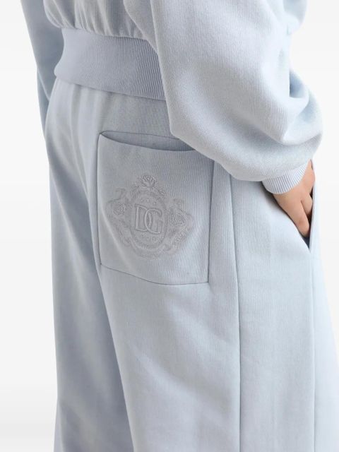 Dolce & Gabbana drawstring logo track pants - Blue