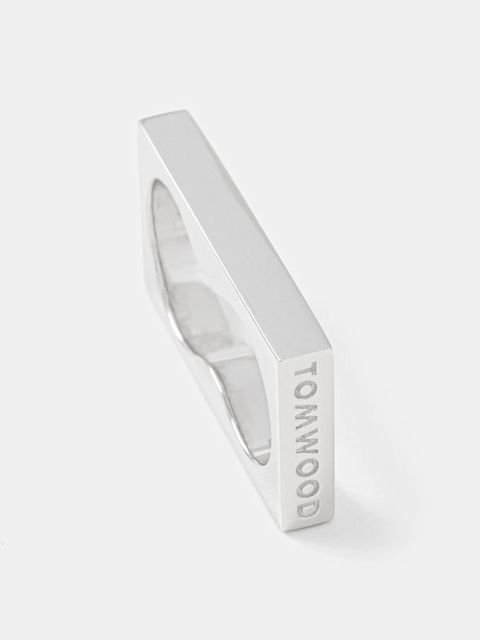 Tom Wood biżuteria Square Ring Double - zdjęcie produktu nr 1