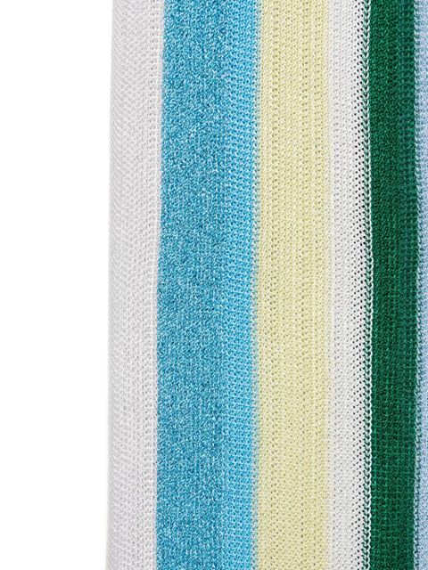 Missoni striped fringed scarf - Blue - zdjęcie produktu nr 2