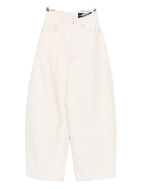 Jacquemus Ovalo balloon-leg trousers - Neutrals