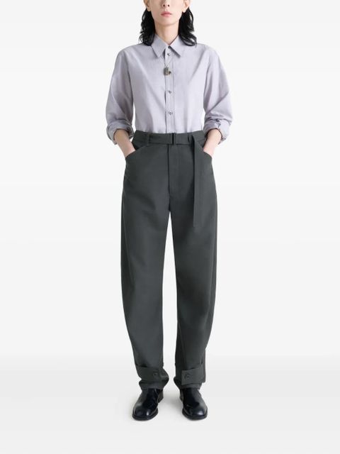 LEMAIRE belted trousers - Grey