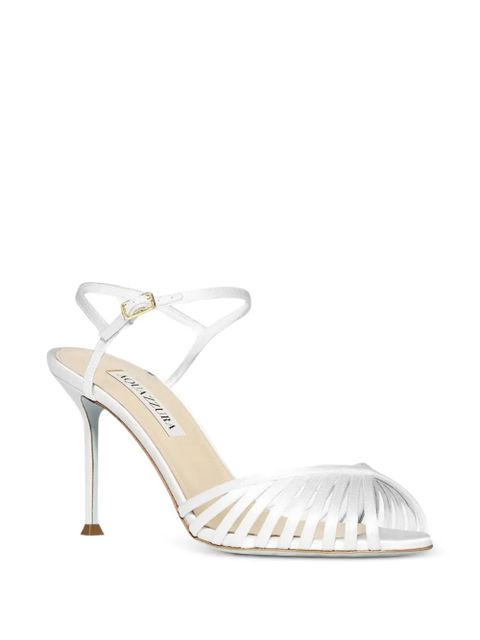Aquazzura Hold Me white sandals