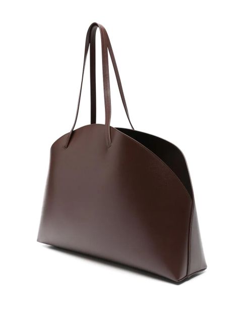 Jil Sander large Curve shoulder bag - Brown