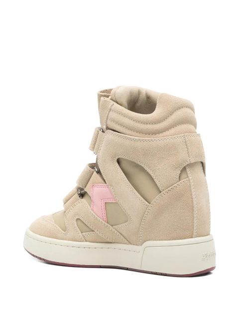 ISABEL MARANT touch-strap sneakers - Neutrals