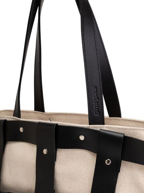 Gimaguas studded caged tote bag - Black