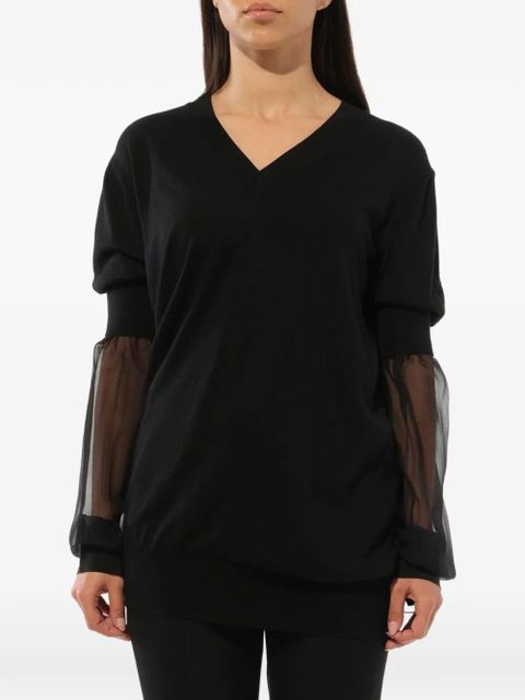 Givenchy deep v-neck top - Black - zdjęcie produktu nr 1