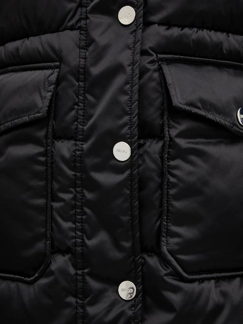 Liu Jo kurtka kolor czarny przejściowa MF5011 T017A