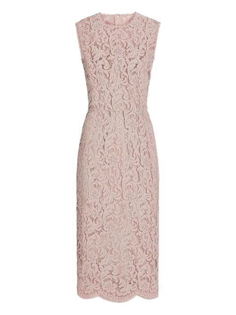 Dolce & Gabbana cordonetto lace midi dress - Pink - zdjęcie produktu nr 1