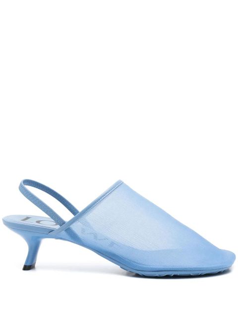 LOEWE 50mm Petal mules - Blue - zdjęcie produktu nr 1