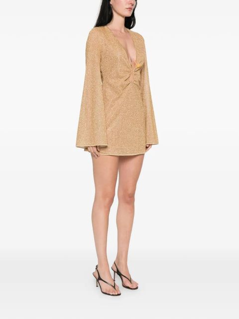 Oséree stone-embellishment mini dress - Neutrals