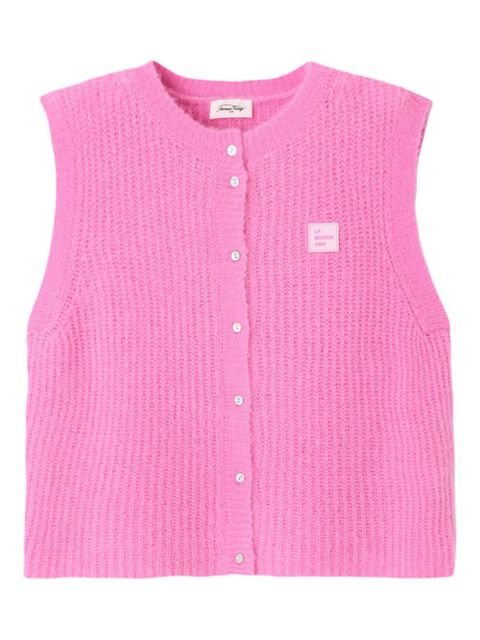 American Vintage East sleeveless buttoned cardigan - Pink - zdjęcie produktu nr 1
