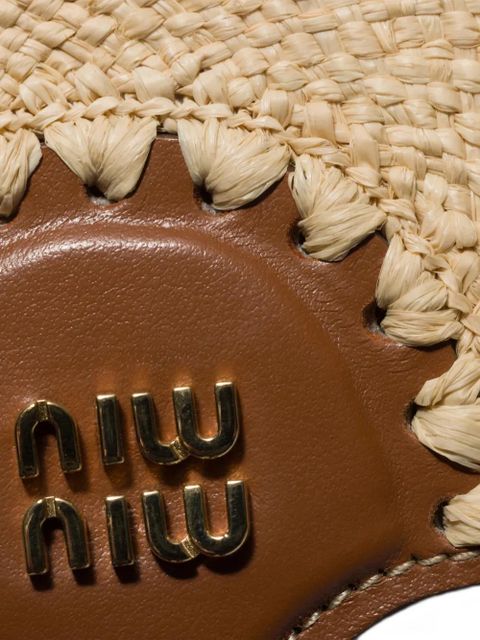 Miu Miu raffia and leather trick - Neutrals - zdjęcie produktu nr 2