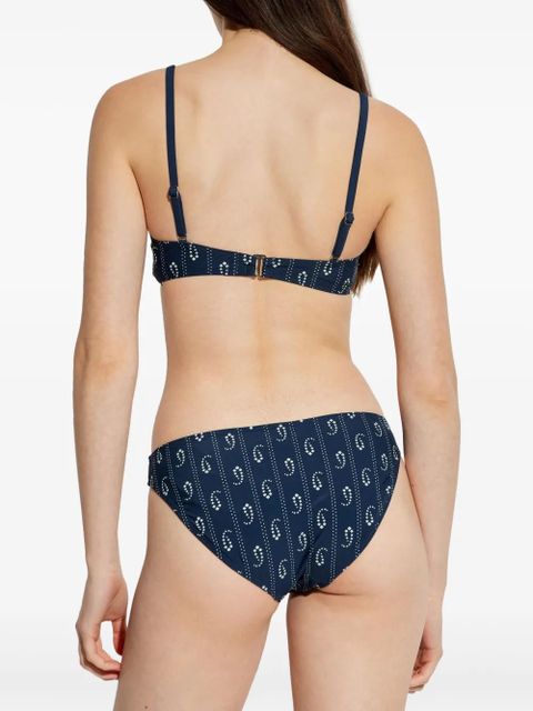 Tory Burch printed bikini top - Blue