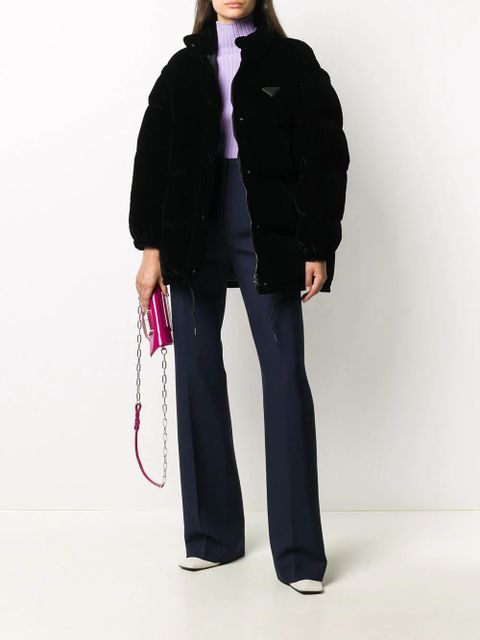 Prada wide-leg tailored trousers - Blue