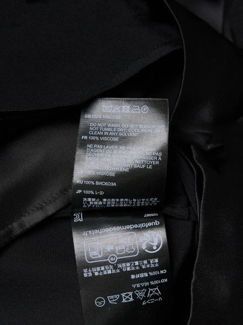 TOTEME v-neck gathered-waist top - Black