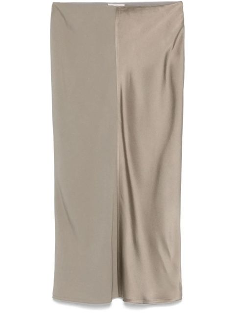 AMI Paris satin midi skirt - Grey - zdjęcie produktu nr 1