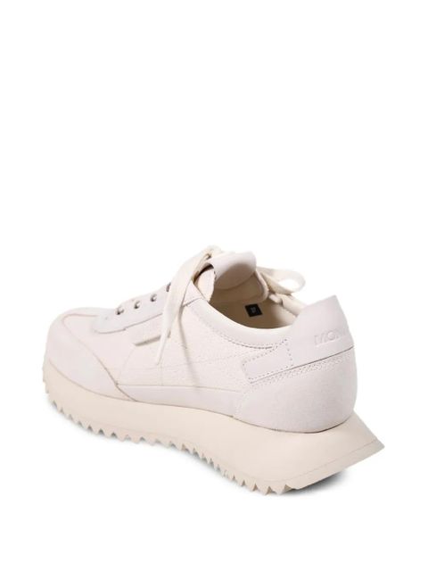 Moncler logo-appliqué platform sneakers - Neutrals