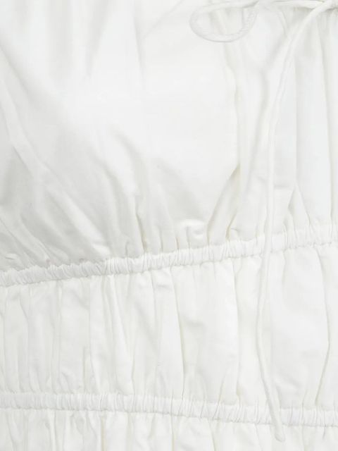 Faithfull the Brand Aya shirred cotton maxi dress - White