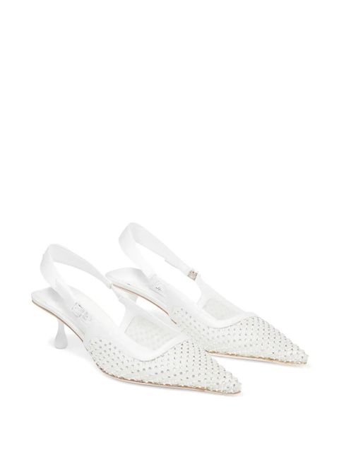 Jimmy Choo 50mm Amel pumps - White