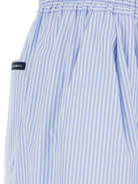 Dolce & Gabbana striped pleated trousers - Blue