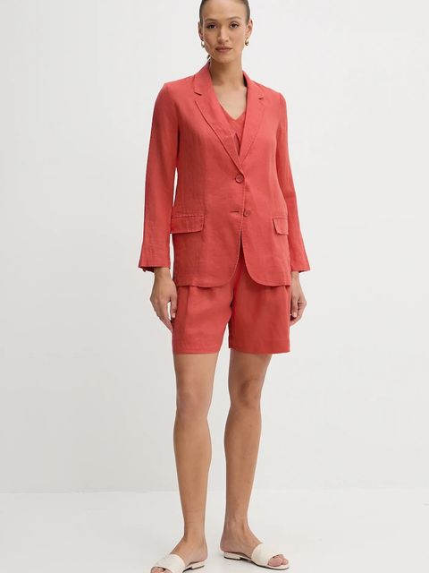 United Colors of Benetton szorty lniane - zdjęcie produktu nr 2