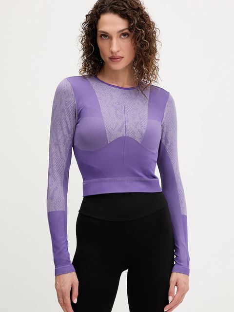 adidas by Stella McCartney longsleeve do jogi kolor fioletowy JN0541 - zdjęcie produktu nr 1
