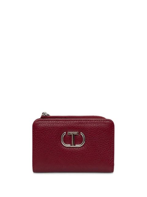 TWINSET zipped leather wallet - Red - zdjęcie produktu nr 1